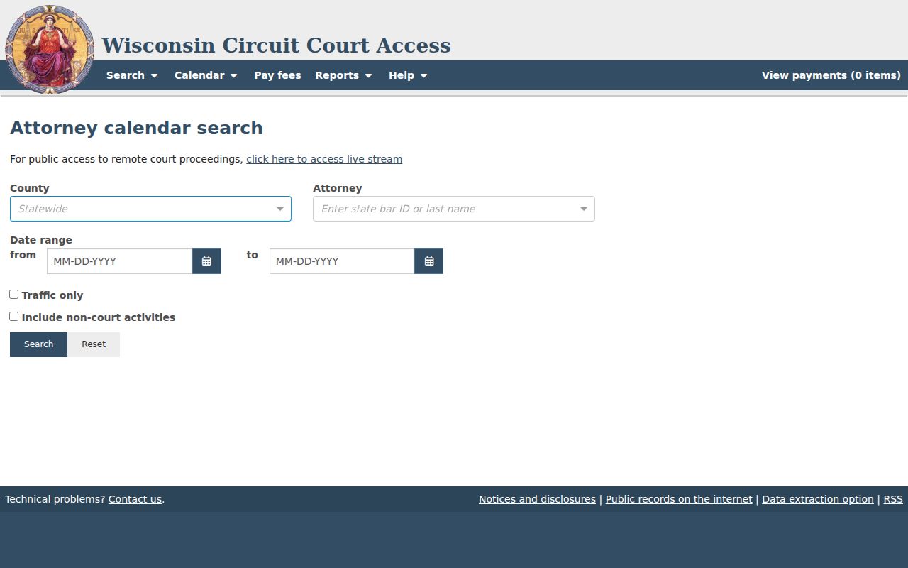 Burnett County court dates attorney calendar